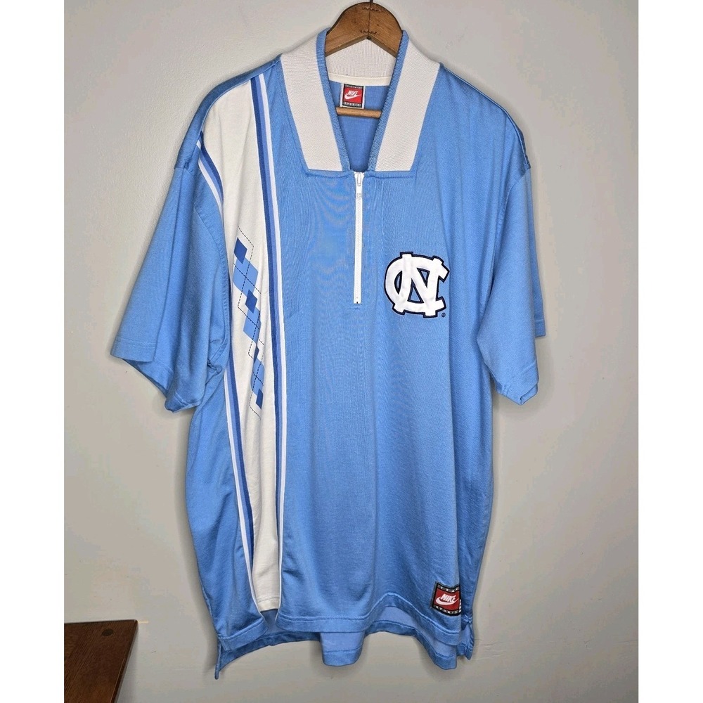 Vintage 90s Nike North Carolina Tar Heels Mens Sz XL NCAA UNC Zip Up Warm Up